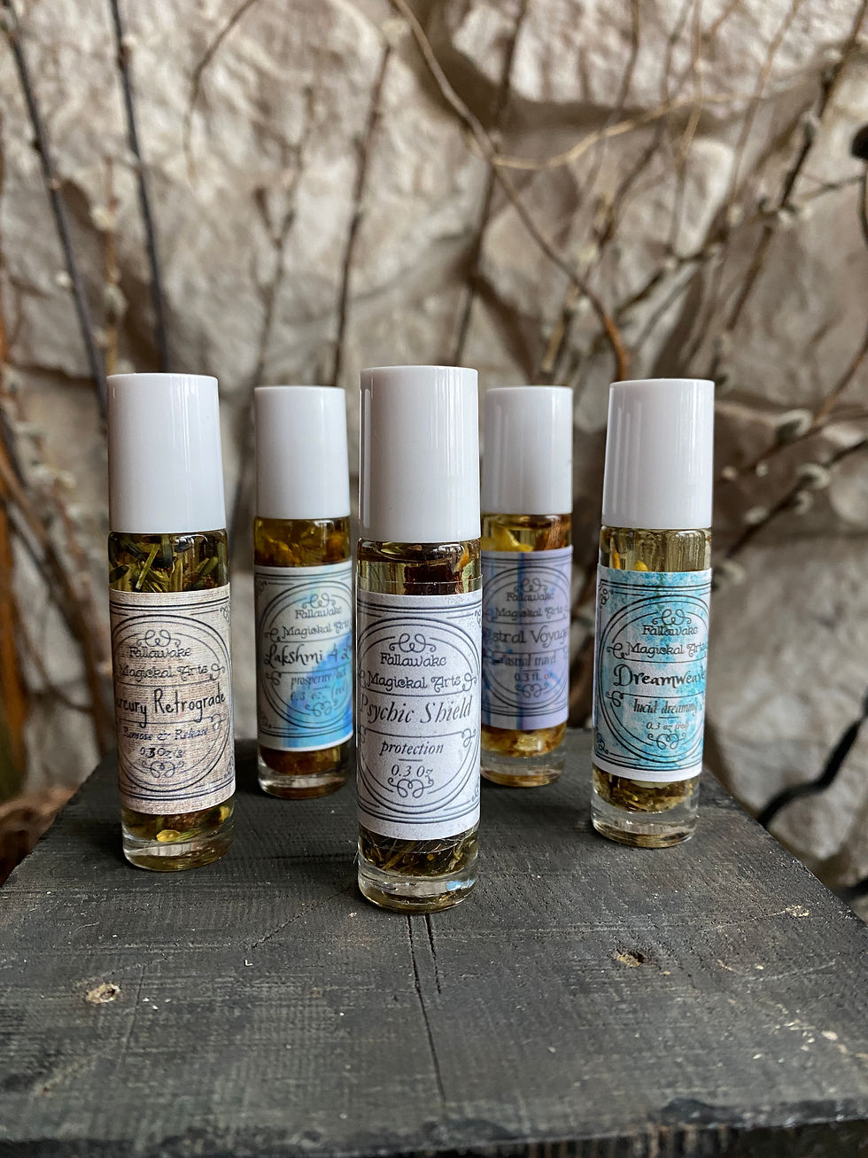 Intentional Oils by Fallawake ~Luck, Dreams, Astral, Mercury Retrograde, Psychic
