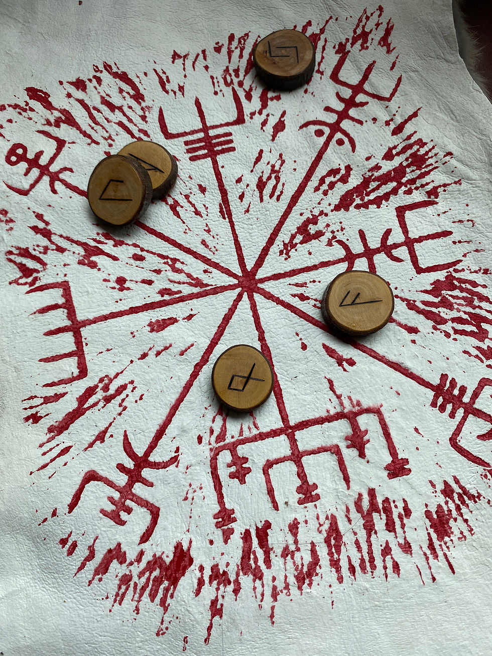 Rune Casting Altar Cloths ~ Handcrafted on Rabbit Pelt | INVOKE