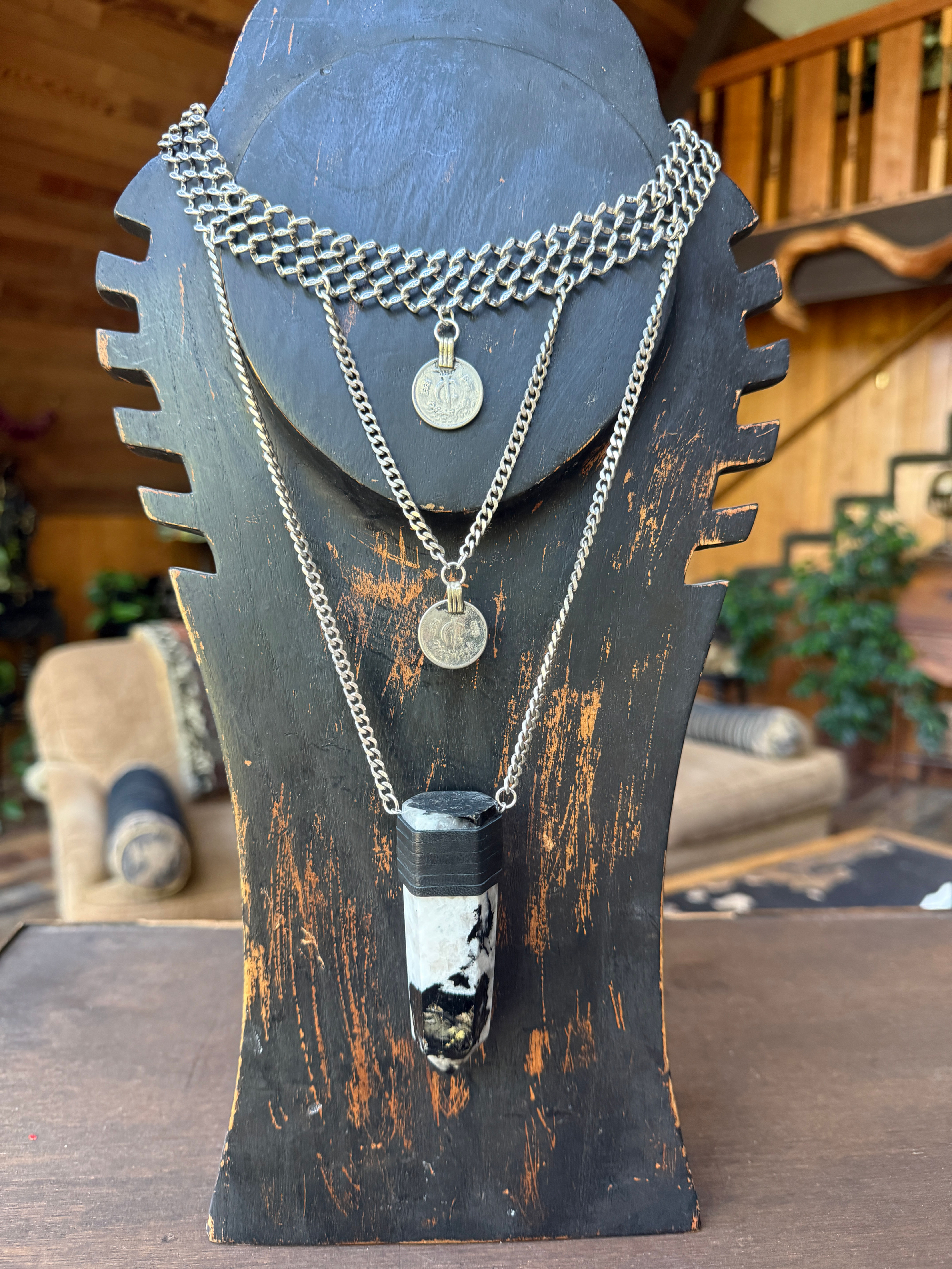 Beautifully Crafted & Weighted Moonstone Necklace -by Blood Root Jewels