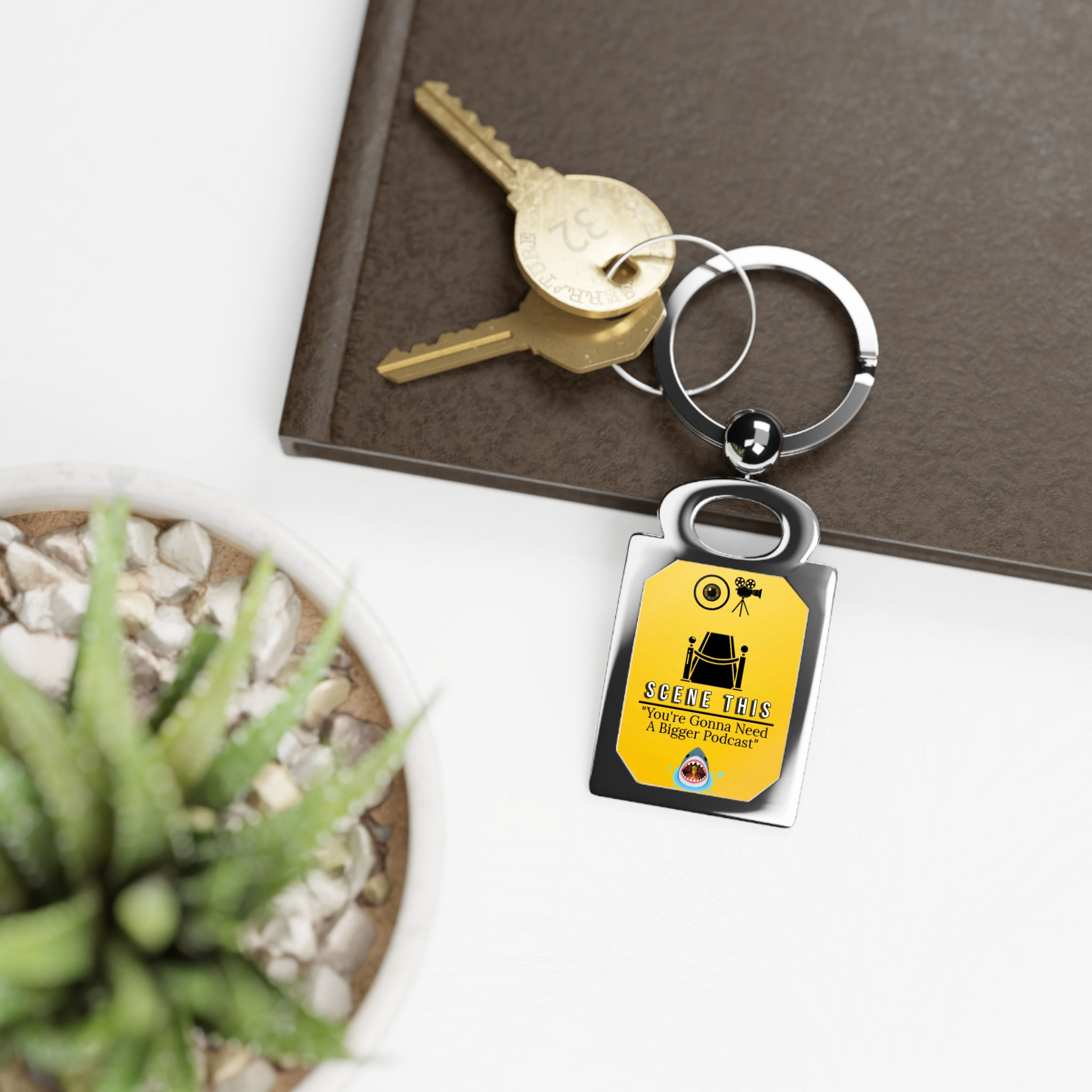 Scene This "Shark" Keyring | Keychain Gift for Movie Podcast Lovers