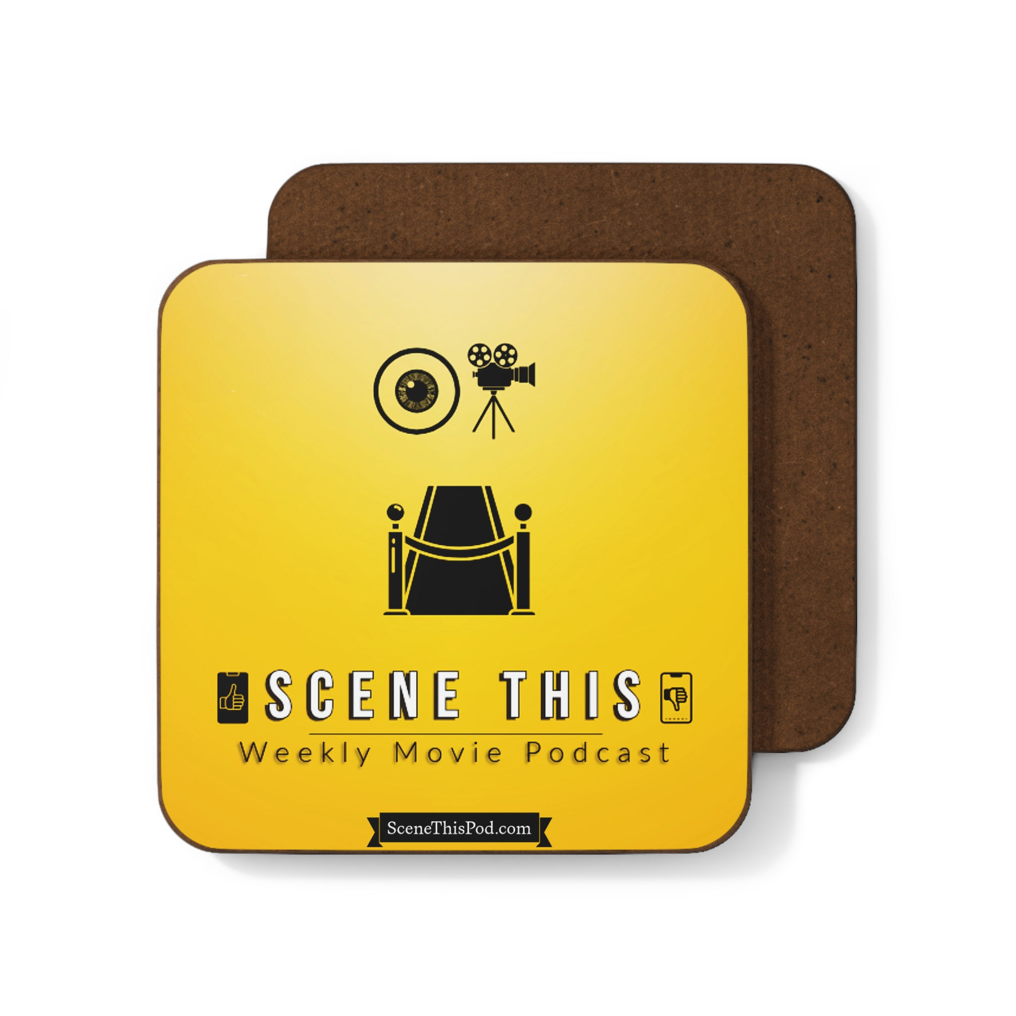 Scene This Coaster | Cute Drinkware Gift, Home Bar Decor, Film Lover Gift