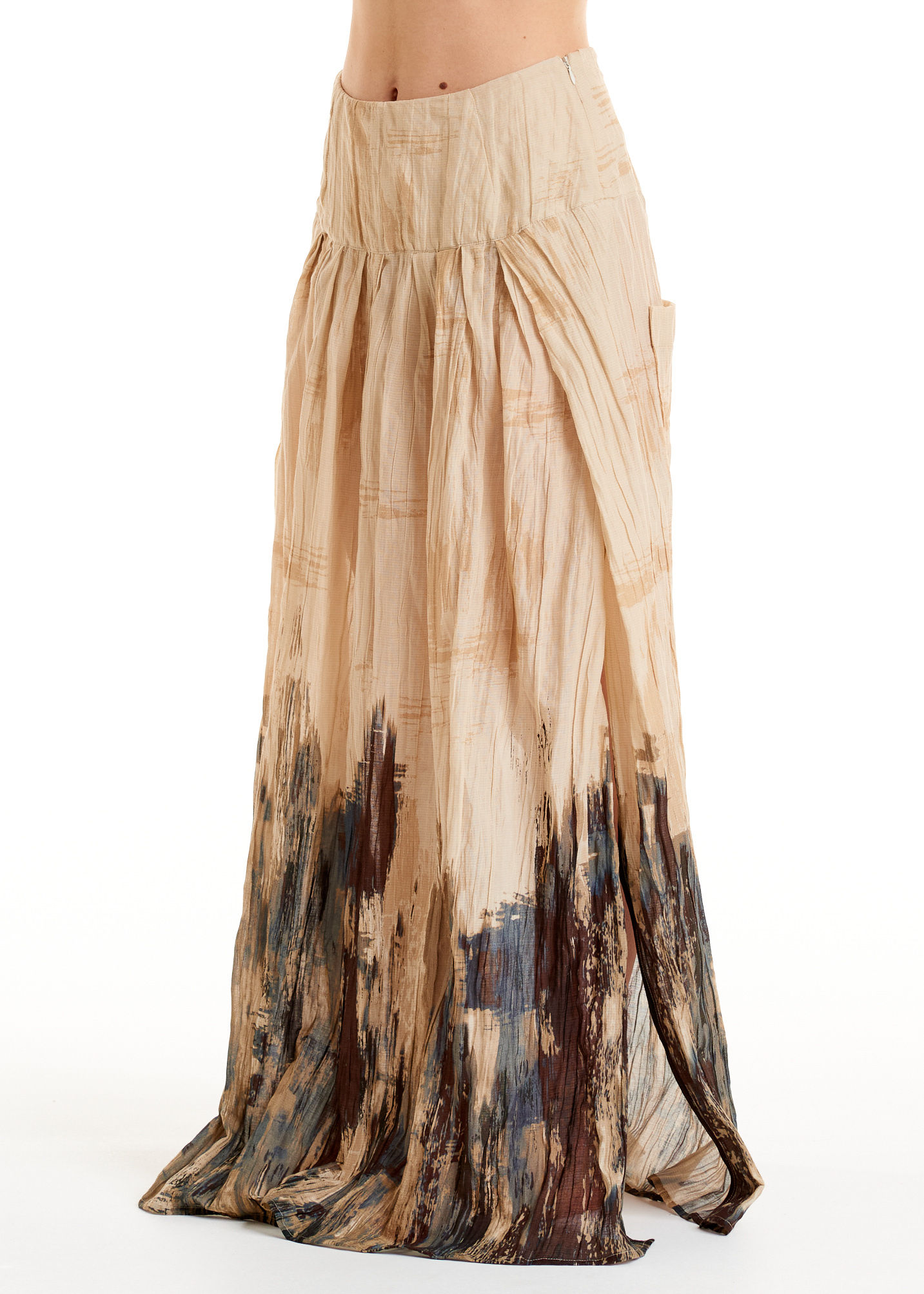 GONNA LUNGA CON SPACCO, EFFETTO STROPICCIATO