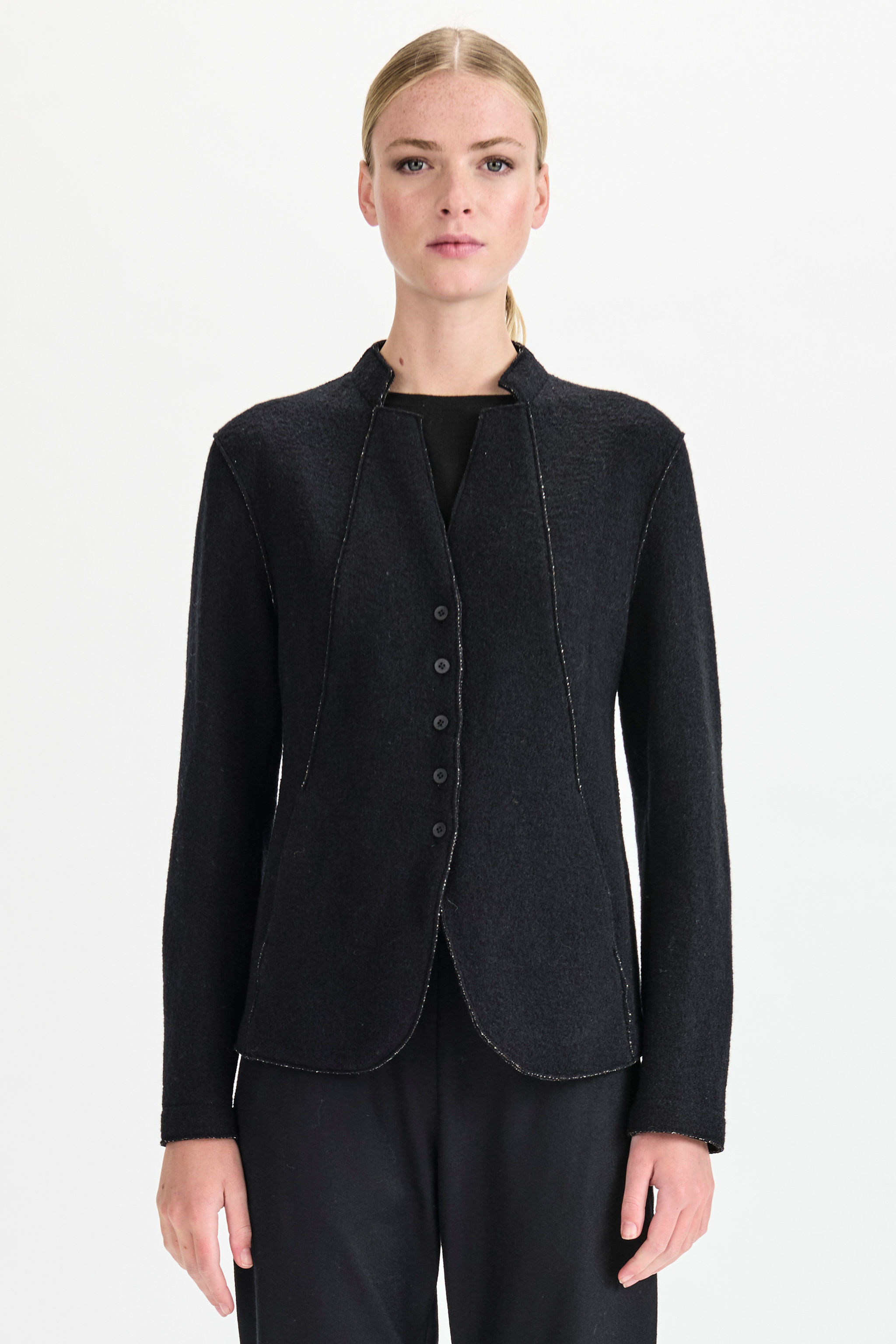 GIACCA REVERSIBILE IN LANA COTTA