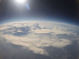 Earth image from 30km height