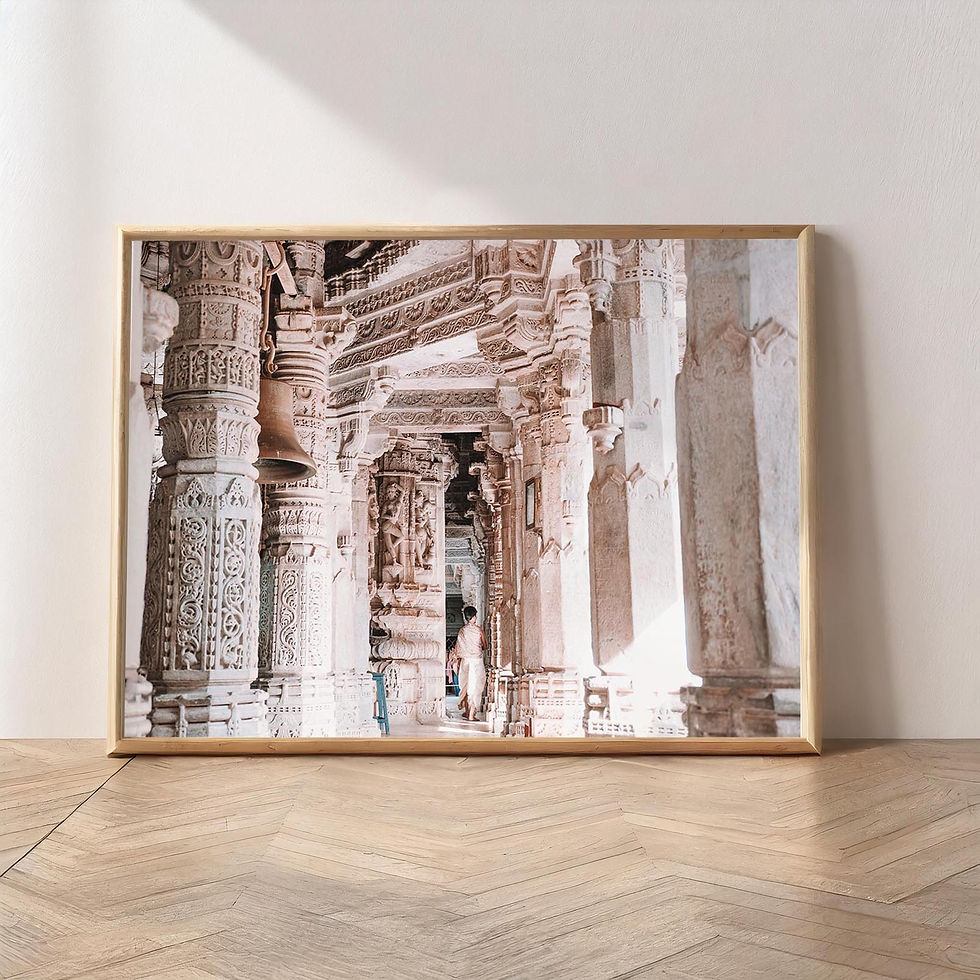 Moment in a Temple - Boho Fine Art Photograph