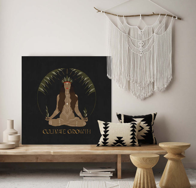 Cultivate Growth Boho Illustration by This Wild Soul