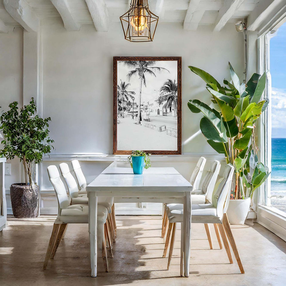 stone town zanzibar black and white palm tree art print by This Wild Soul