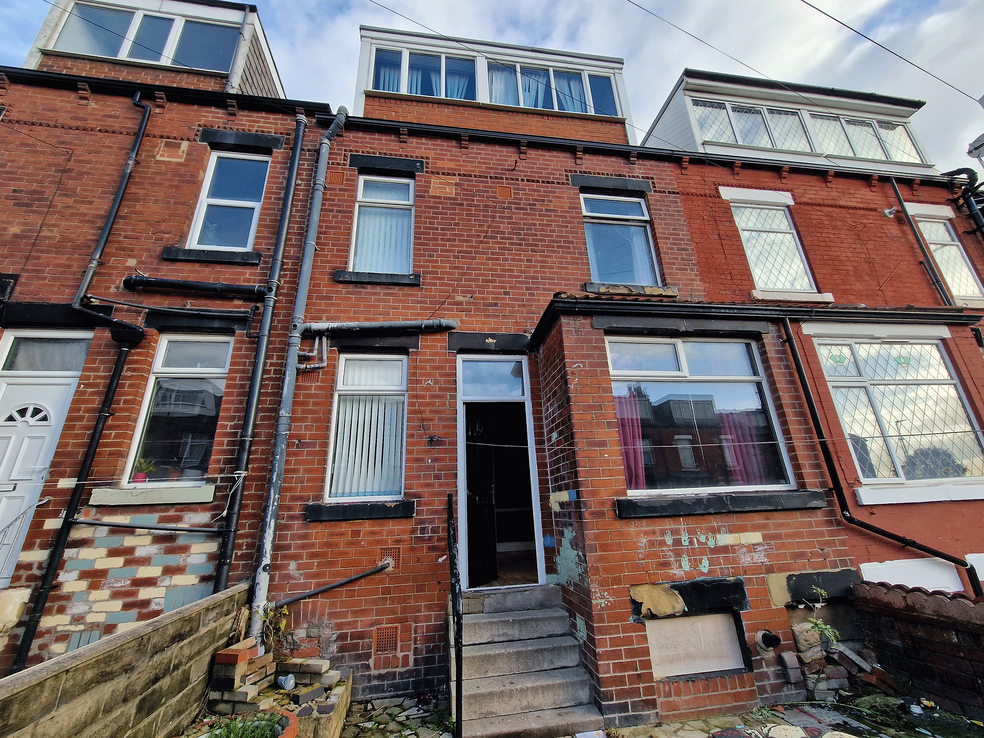 Front of a property before refurbishment