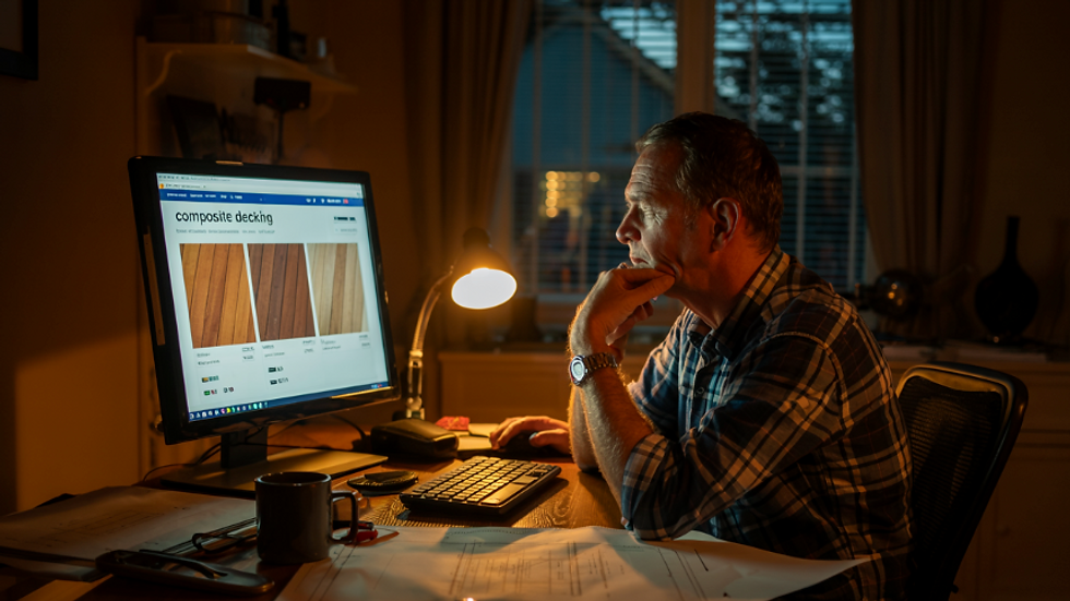 contractor shopping decking options online