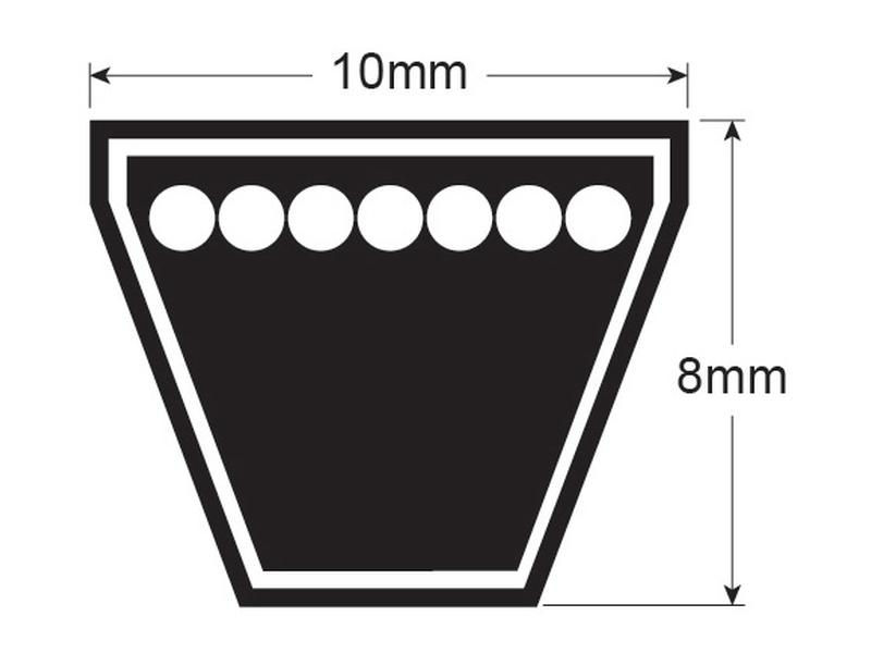 Miniature : Courroie Belt AVX10 1150