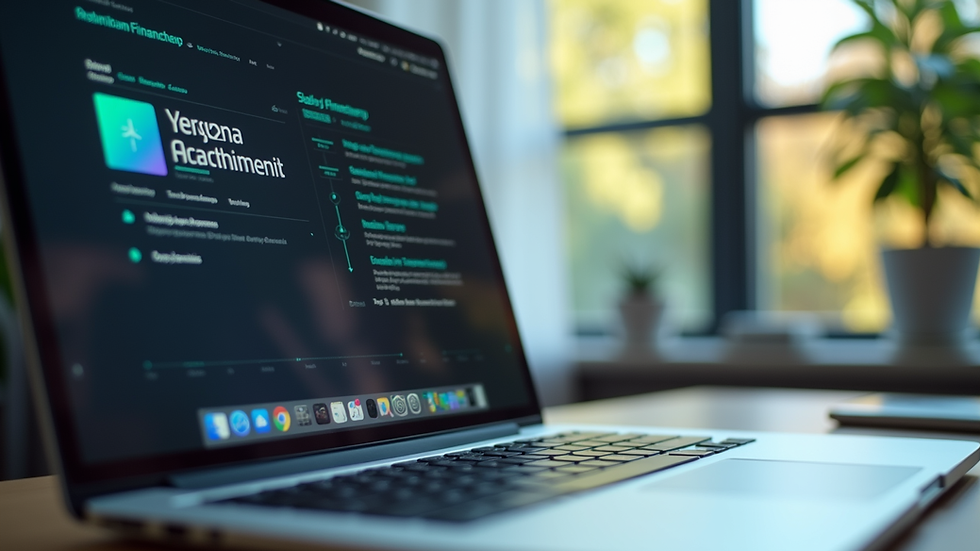 Close-up van een laptop met een online vastgoedfinancieringsplatform