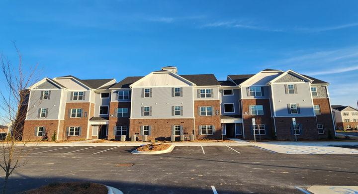 A front view of Villas at Adair.