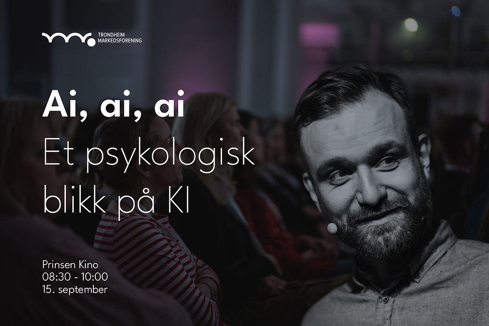 Frokostmøte: Ai, ai, ai - Et psykologisk blikk på KI