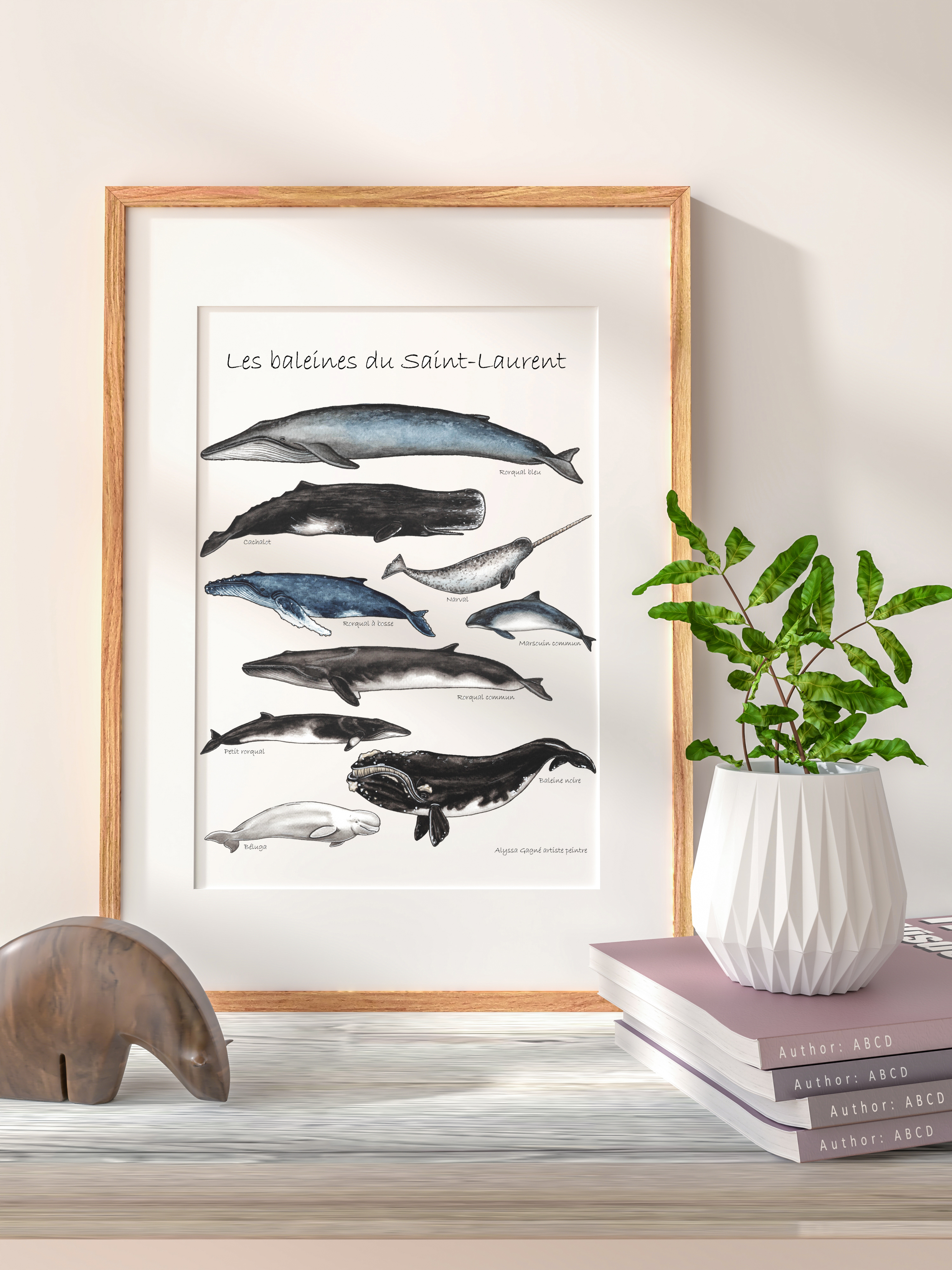 Affiche Les Baleines du Saint-laurent