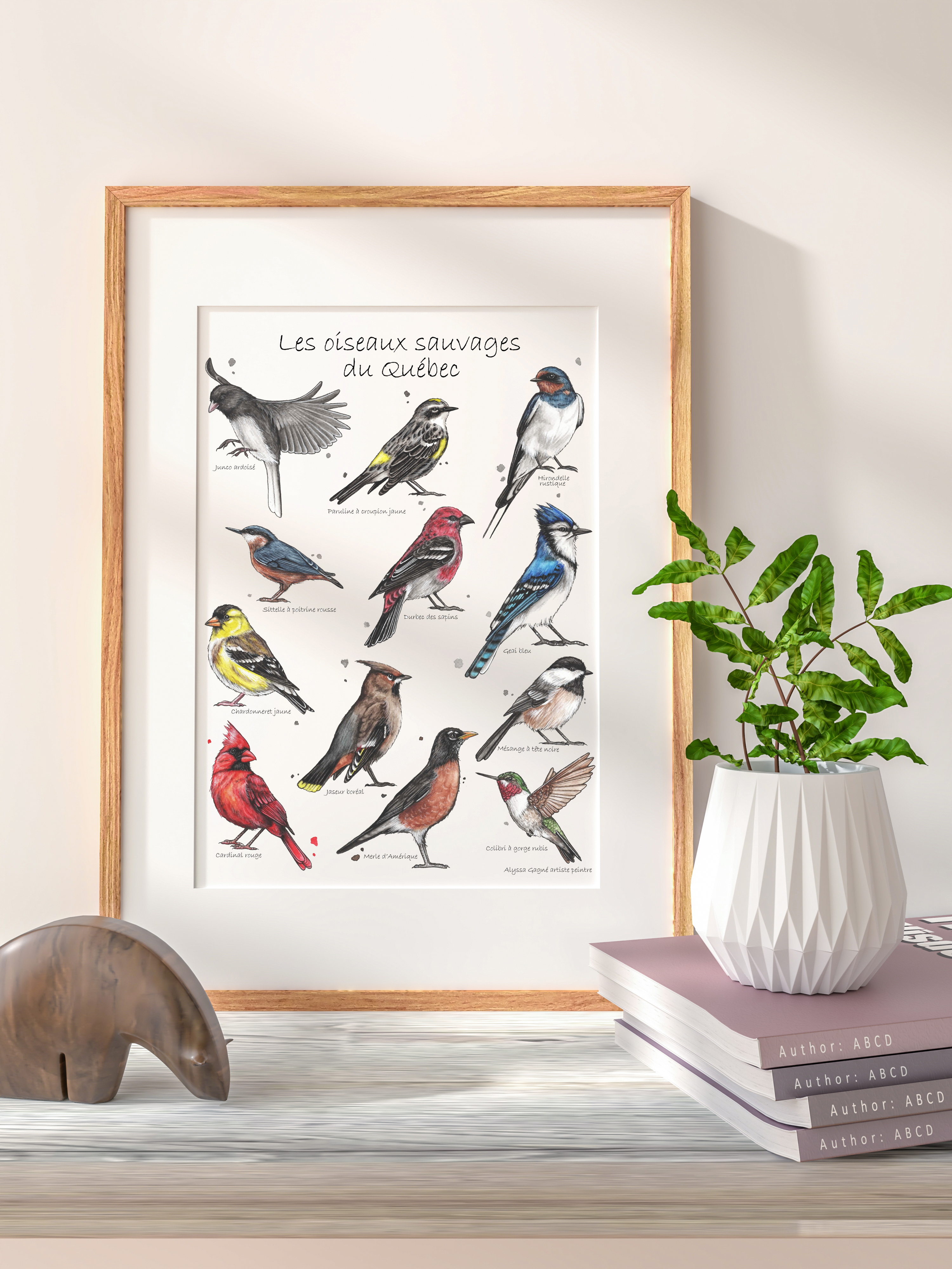 Affiche Oiseaux sauvages du Québec