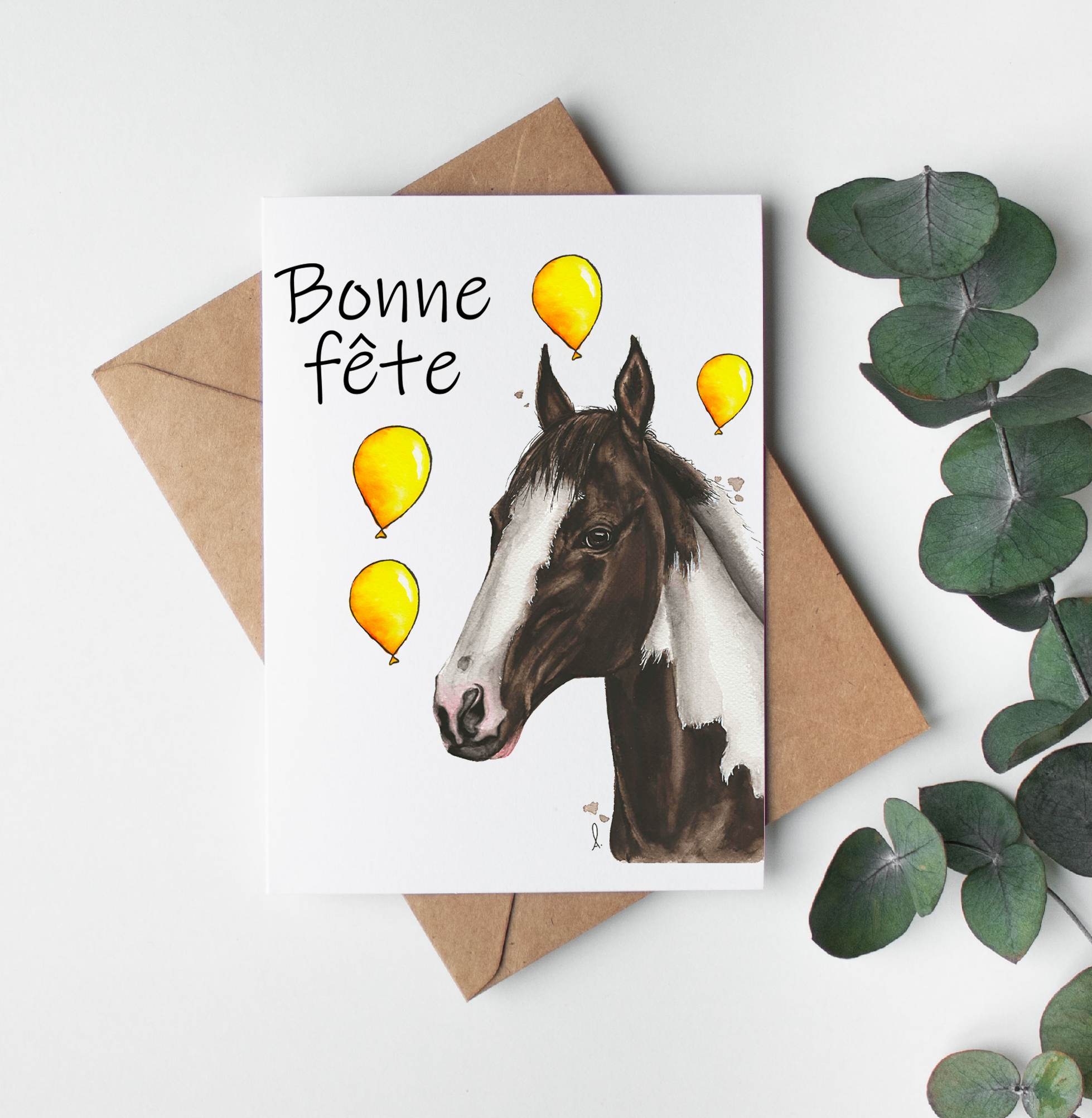 Carte cheval paint