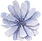 Fleur aquarelle bleue