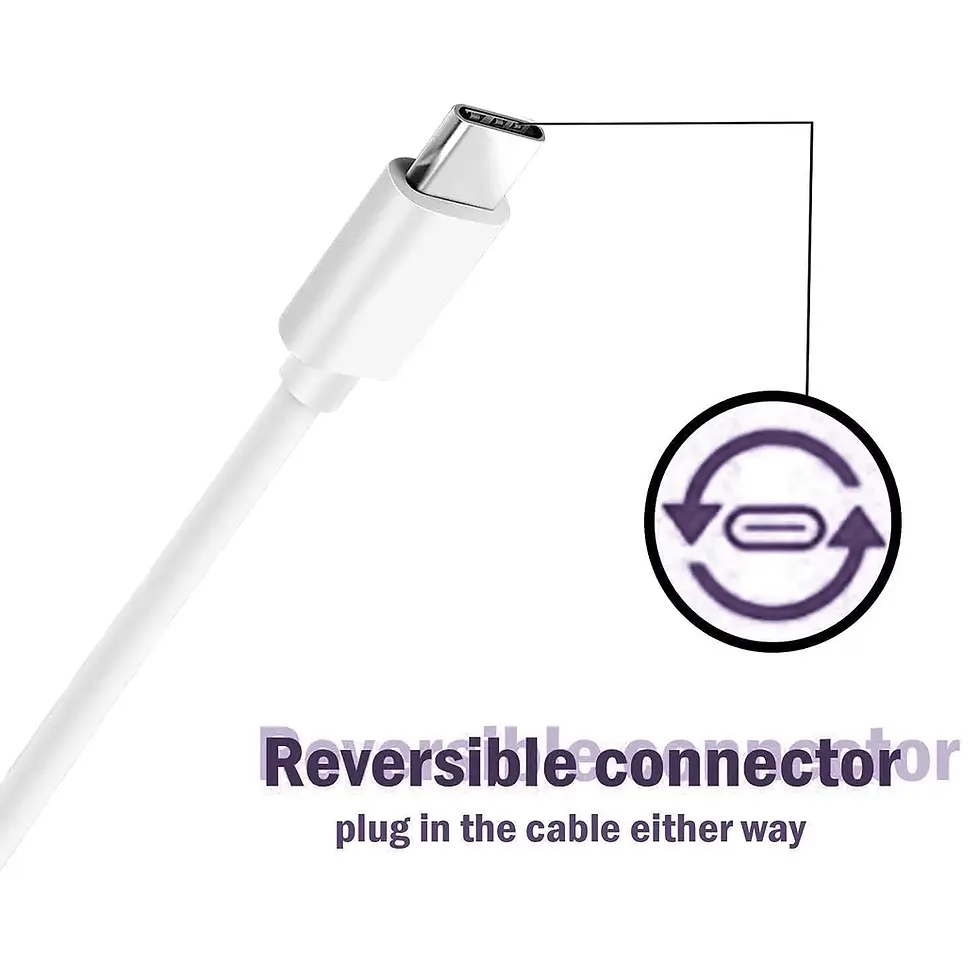 Thumbnail: NAC Global 65W Fast Charging USB to Type-C Cable (6.5A, Super Fast Charge)