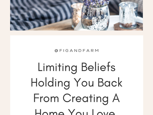 Limiting Beliefs Holding You Back From Creating A Home You Love