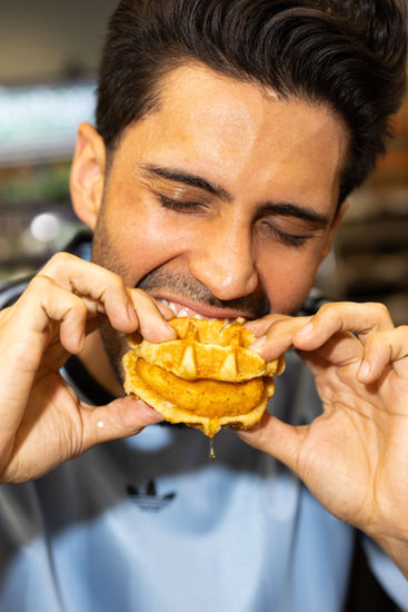 Chicken and Waffle Sandwich