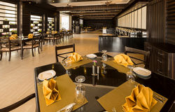 The golden oak restaurant The expansive restaurant was designed with reclaimed wood