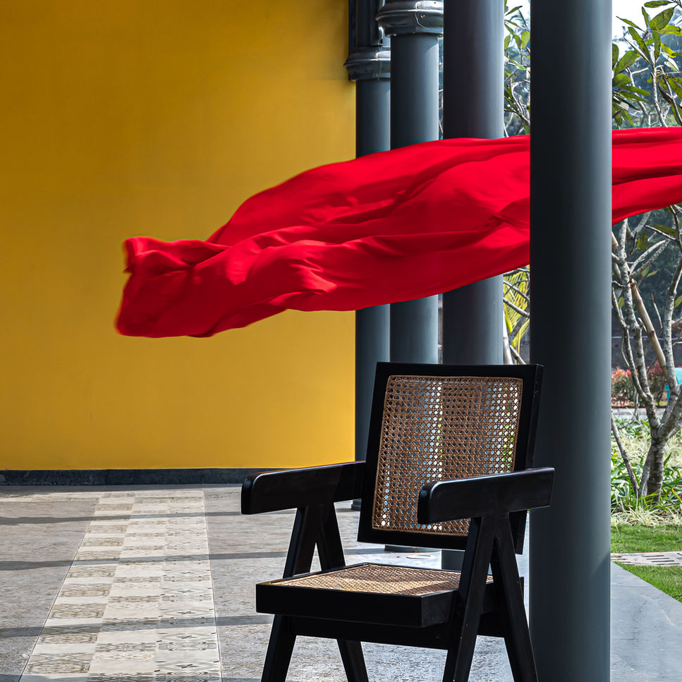 innovative architecture with cast iron work  designed by square in kolkata 