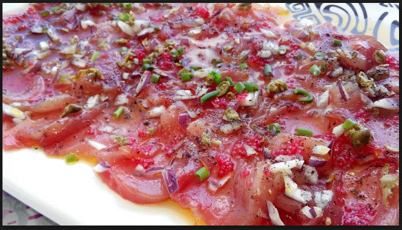 Petit Carpaccio de Boeuf à l huile d'olive