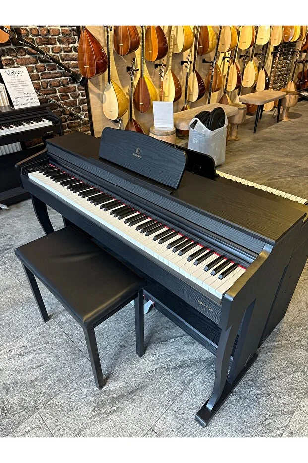 Küçük resim: Volney VDP-1100 Dijital Piano Tabure Kulaklık Hediye