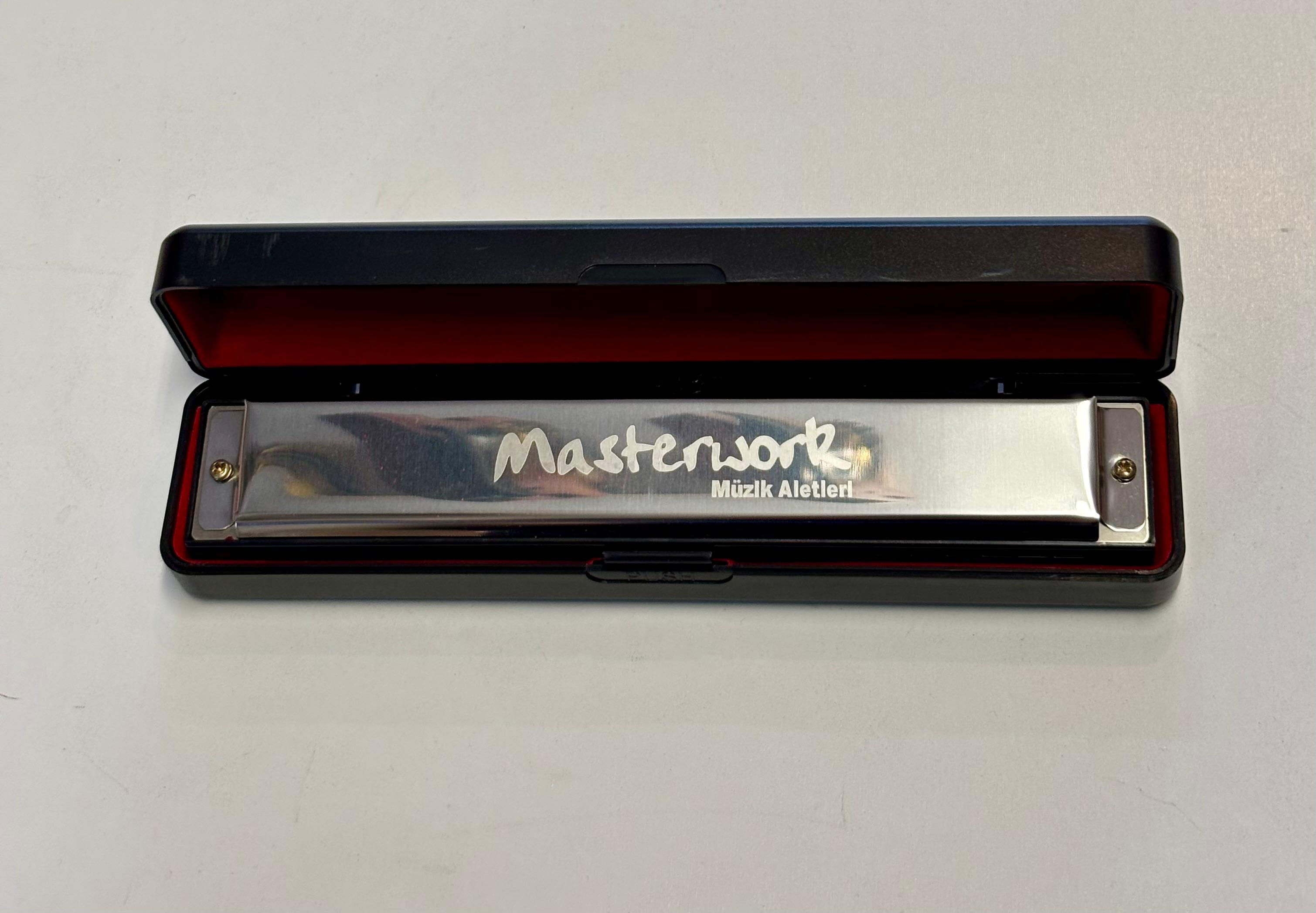 Masterwork Büyük Boy Metal Kasa 24 Delikli Özel Kutulu Mızıka