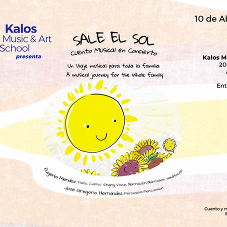 Cantando, tocando y leyendo el cuento de Sale el Sol te invitamos  con toda la familia a disfrutar de esta experiencia sensorial y meditativa.