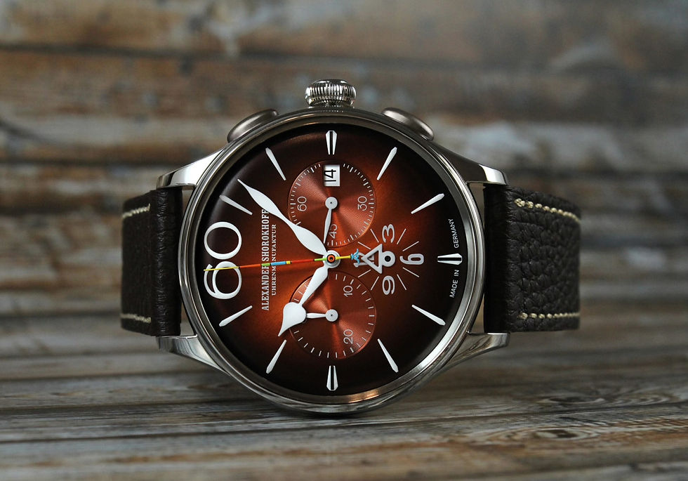 Miniaturbild: Alexander Shorokhoff Happy Second Chronograph Orange limitierte Serie von 50 Stü
