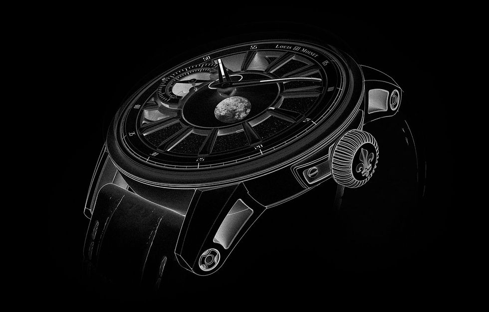 Miniaturbild: Louis Moinet Black Moon Meteorite Aventurine Titanium
