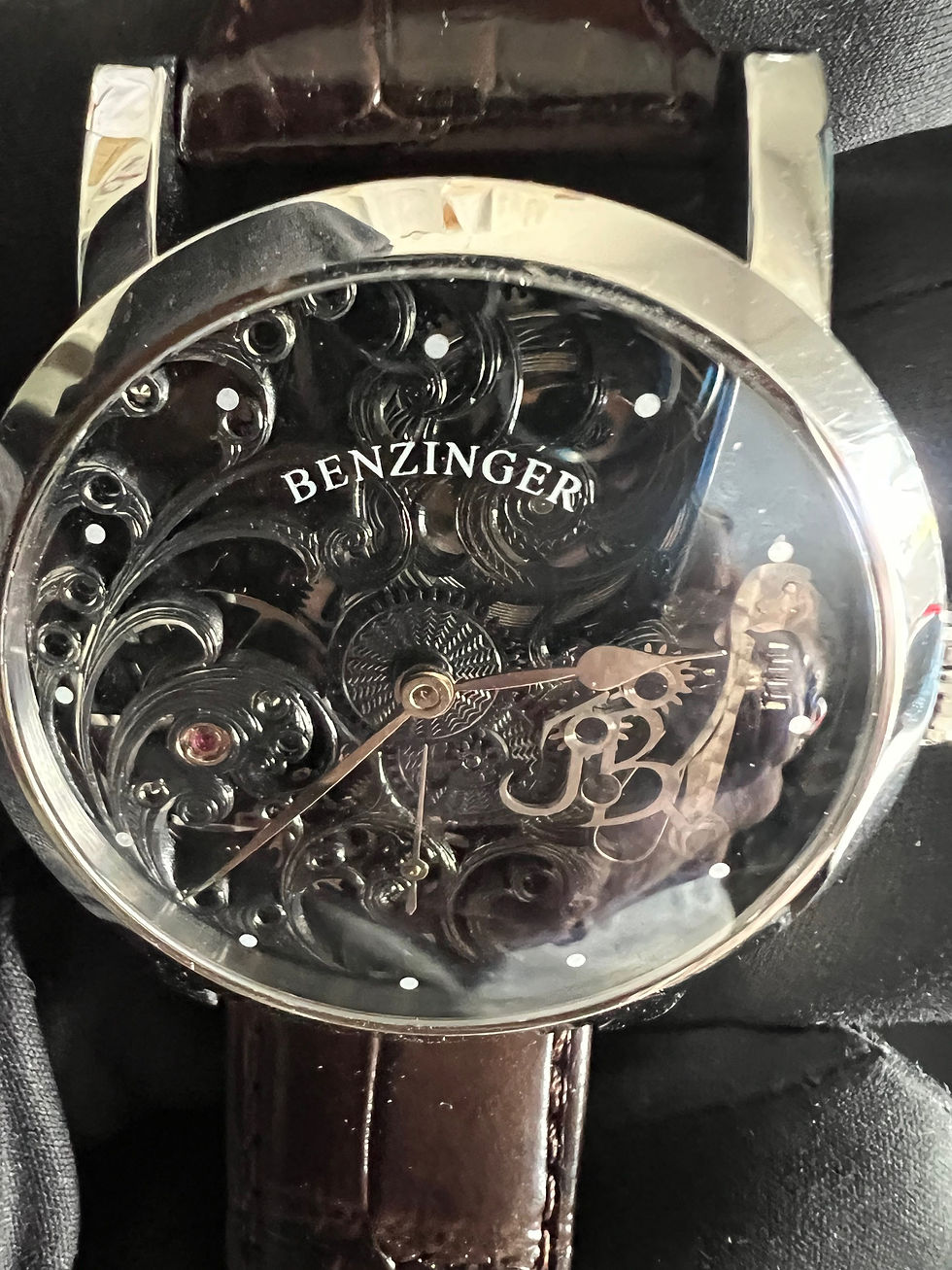 Miniaturbild: Benzinger Skelett Vollskelett Floral Black neue Revision August 2025 bei Benzing