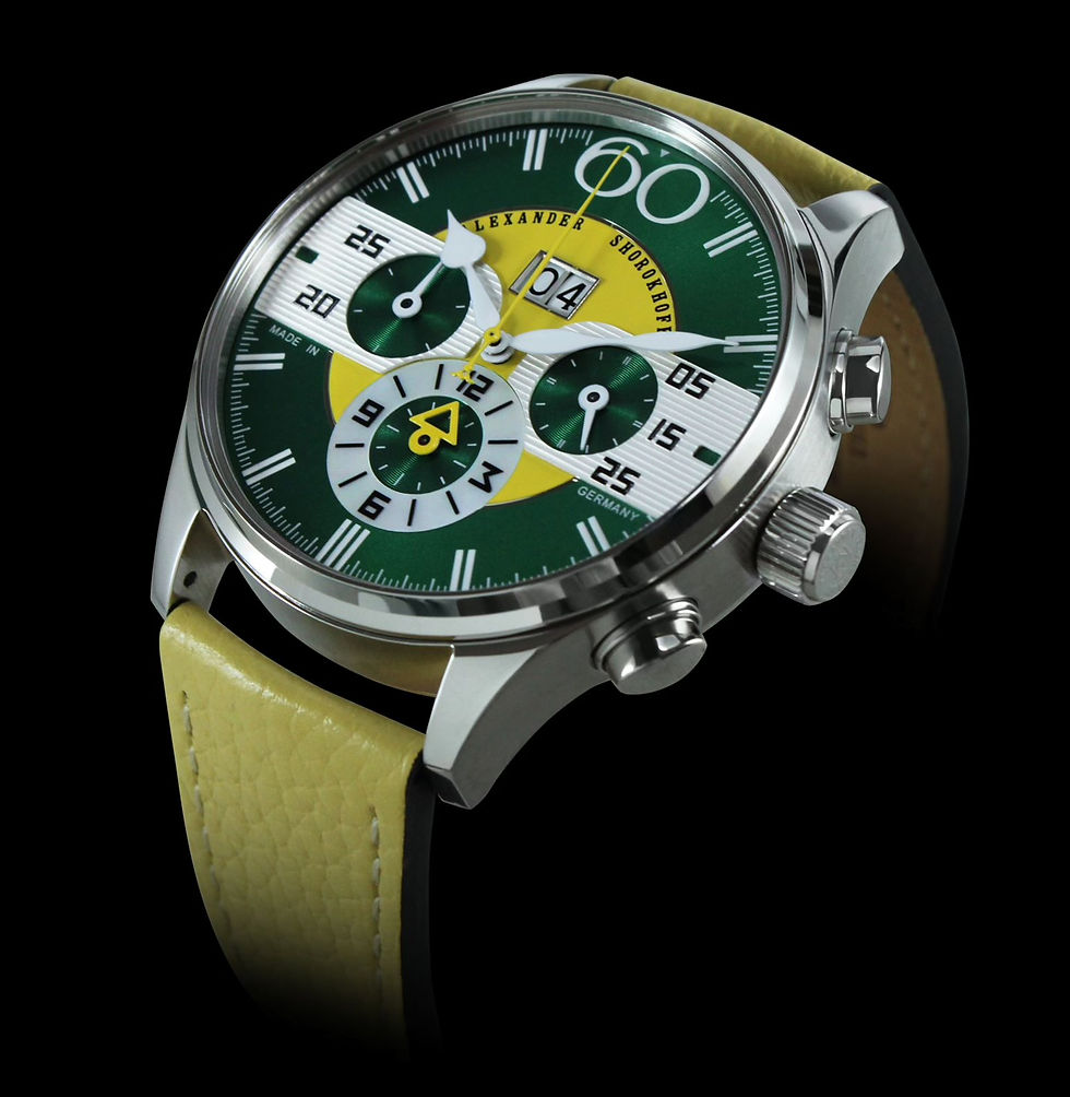 Miniaturbild: Alexander Shorokhoff Big Date Chrono optional in gelb Limitiert 30 Stück