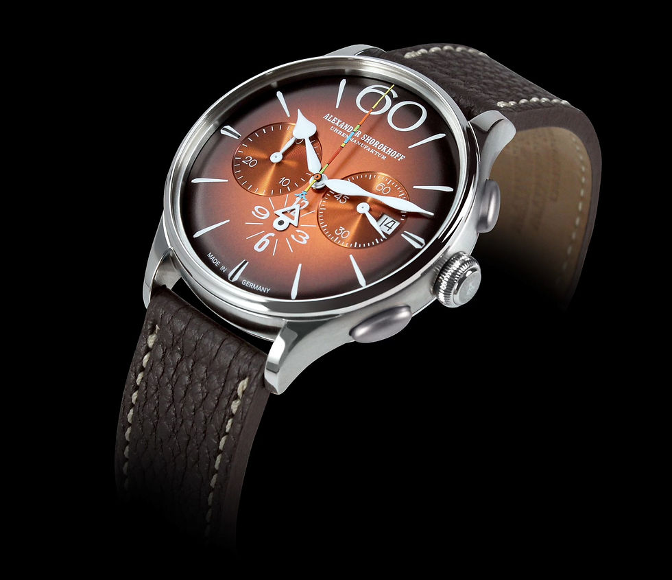 Miniaturbild: Alexander Shorokhoff Happy Second Chronograph Orange limitierte Serie von 50 Stü