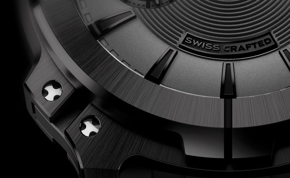 Miniaturbild: Mauron Musy Armure Black Titanium optional blue dial
