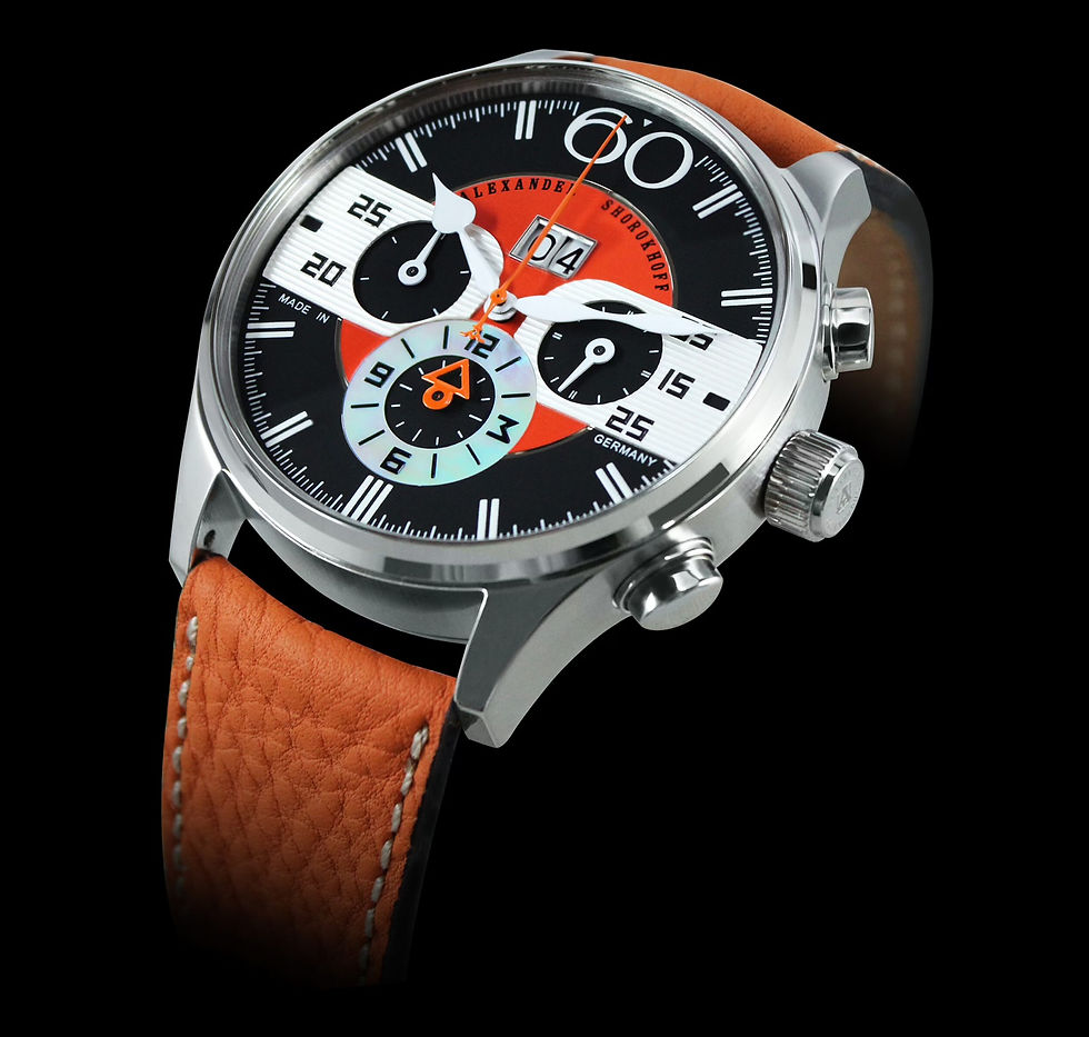 Miniaturbild: Alexander Shorokhoff Big Date Chrono optional in gelb Limitiert 30 Stück