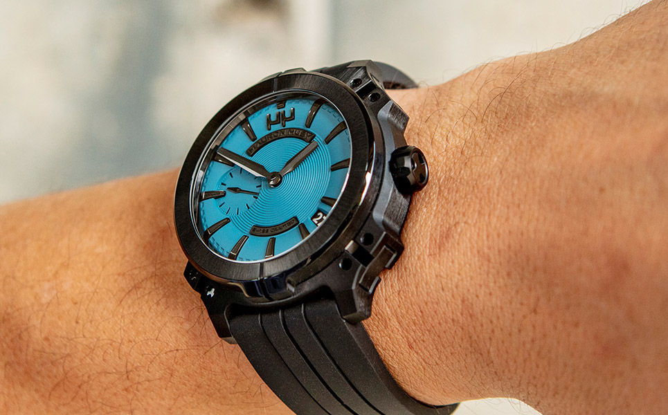 Miniaturbild: Mauron Musy Armure Black Titanium optional blue dial