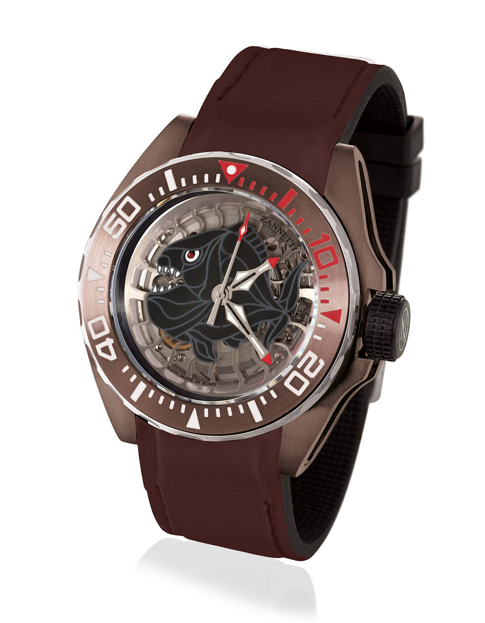 Miniaturbild: Zannetti Scuba Art Piranha Mid-Size skeleton PVD 6 verschiedene Zifferblätter zu