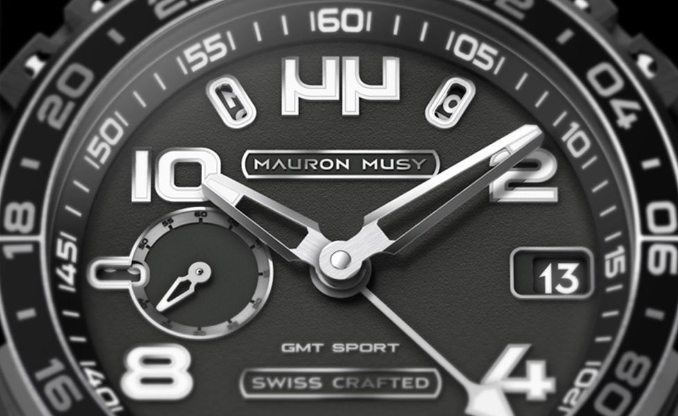 Miniaturbild: Mauron Musy GMT Sport Black Titanium