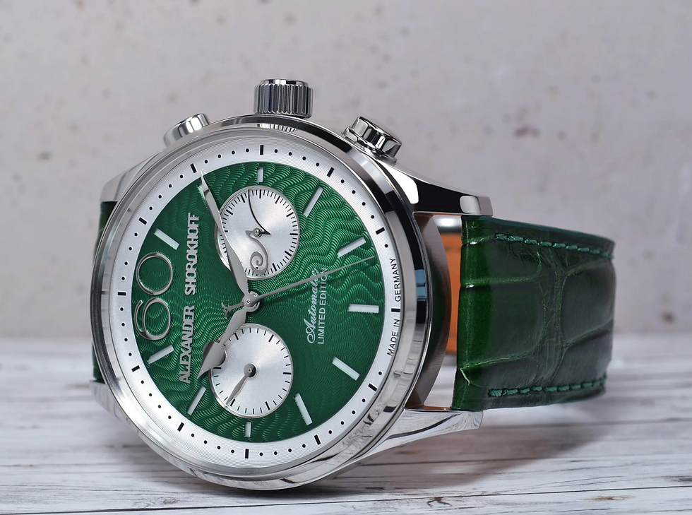 Miniaturbild: Alexander Shorokhoff Neva Green Chronograph Limited Edition 100 Pieces