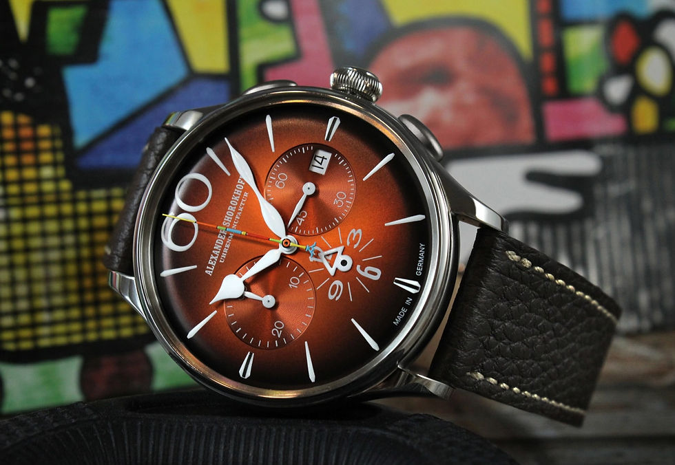 Miniaturbild: Alexander Shorokhoff Happy Second Chronograph Orange limitierte Serie von 50 Stü
