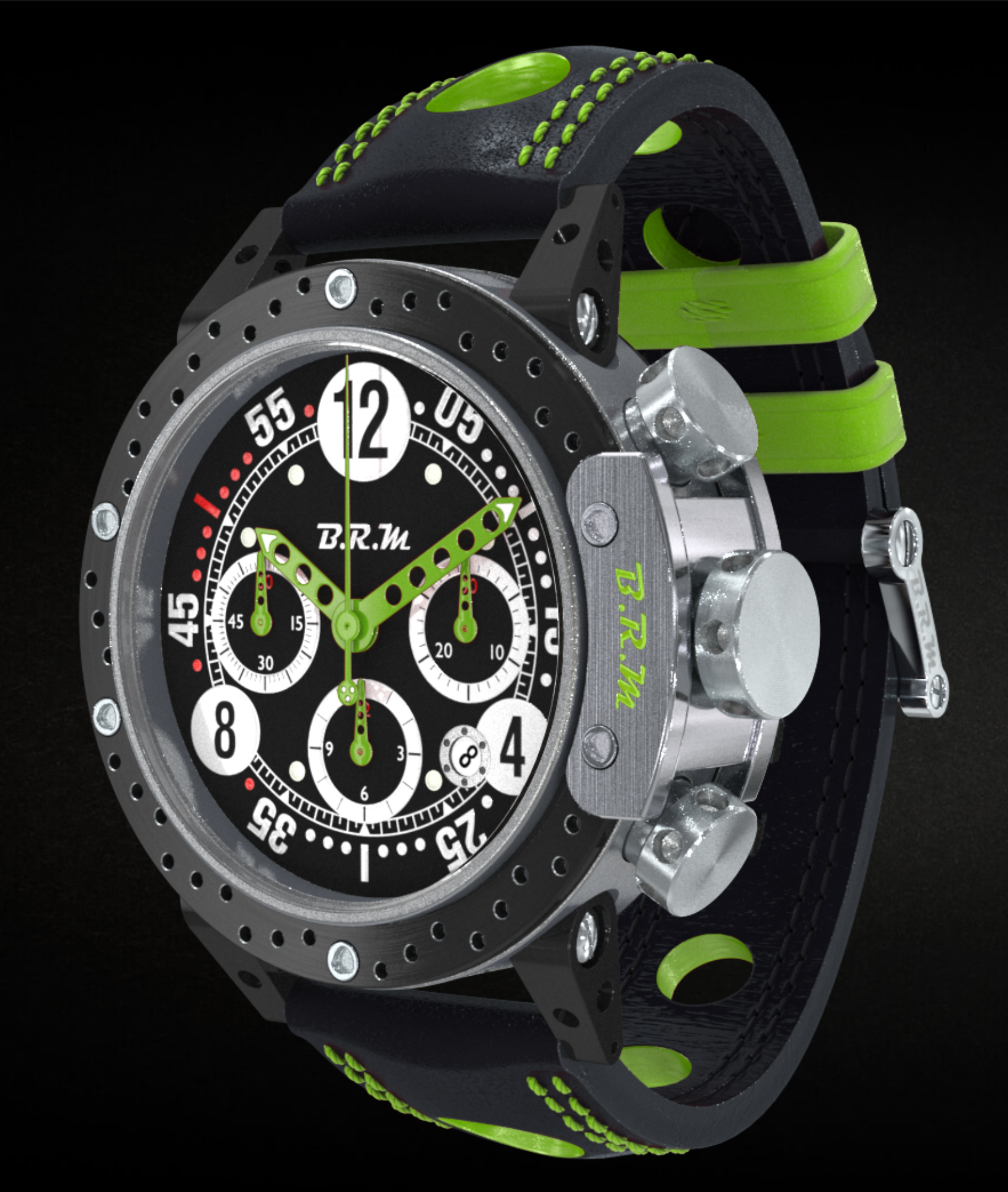 B.R.M Chronograph Brake Disc Green