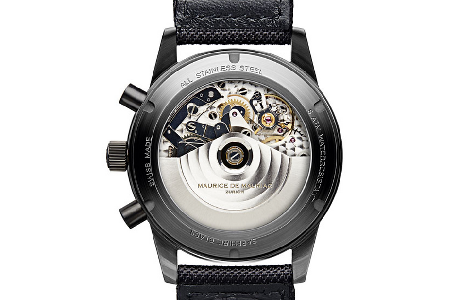 Miniaturbild: Maurice de Mauriac Chrono Modern Moon PVD Massivgold Lünette