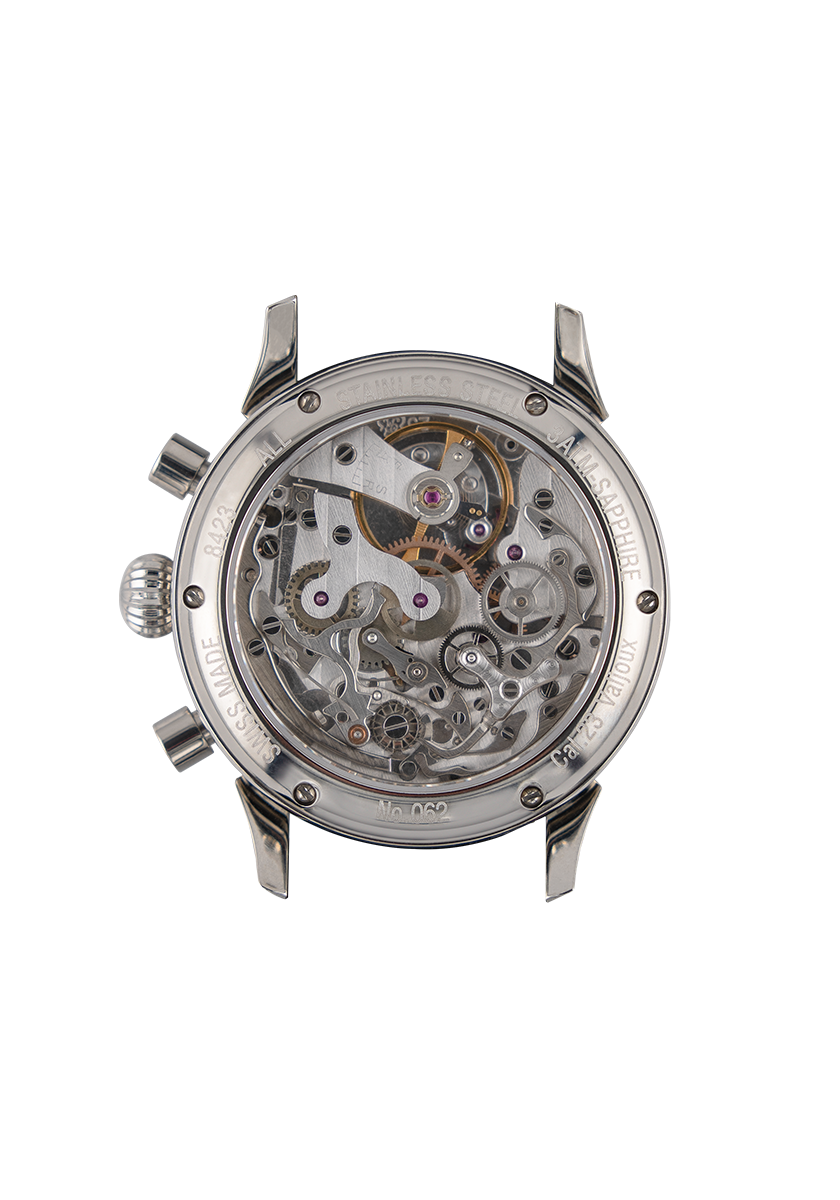 Miniaturbild: RB baumgartner PITON Chrono Valjoux23 stahl schwarz oder creme