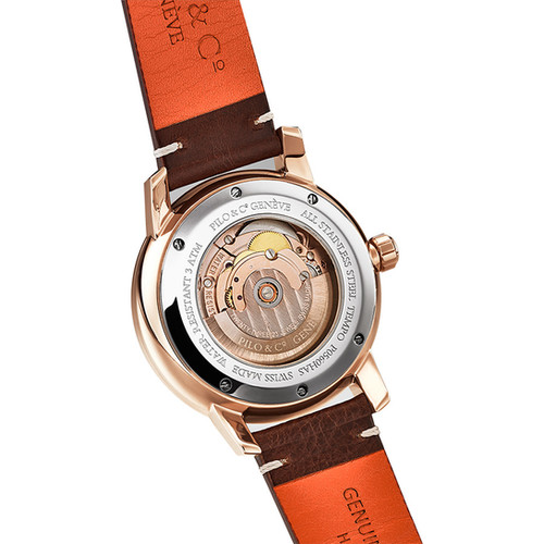 Pilo Co Tempo PVD Gold White Open Heart Kreativ Exclusiv