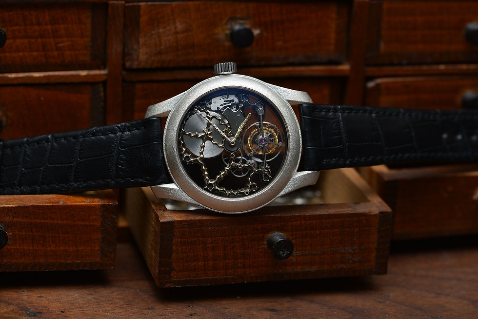 Miniaturbild: Kees Engelbarts Argentium extremly skeleton Tourbillon Piece Unique
