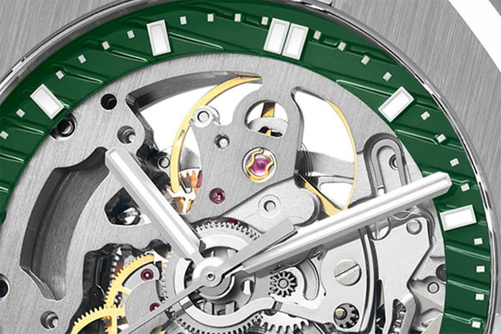 Miniaturbild: Epos 3506 sk skeleton in 3 different colors Steel bracelet or Rubberstrap