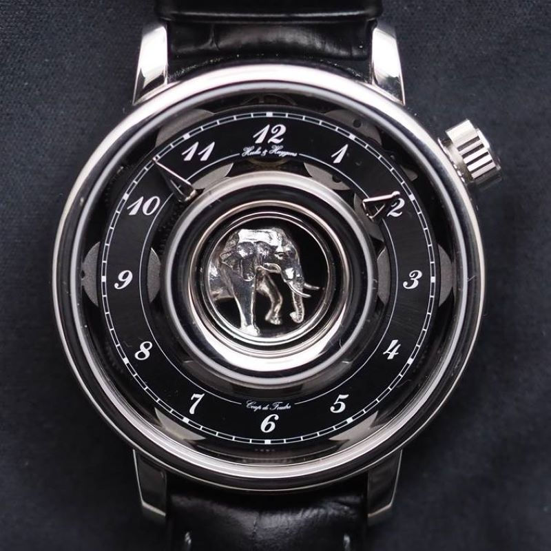 Miniaturbild: Hooke & Huygens Gems & Sculptures Manufakturkaliber 8 Federhäuser Weissgold