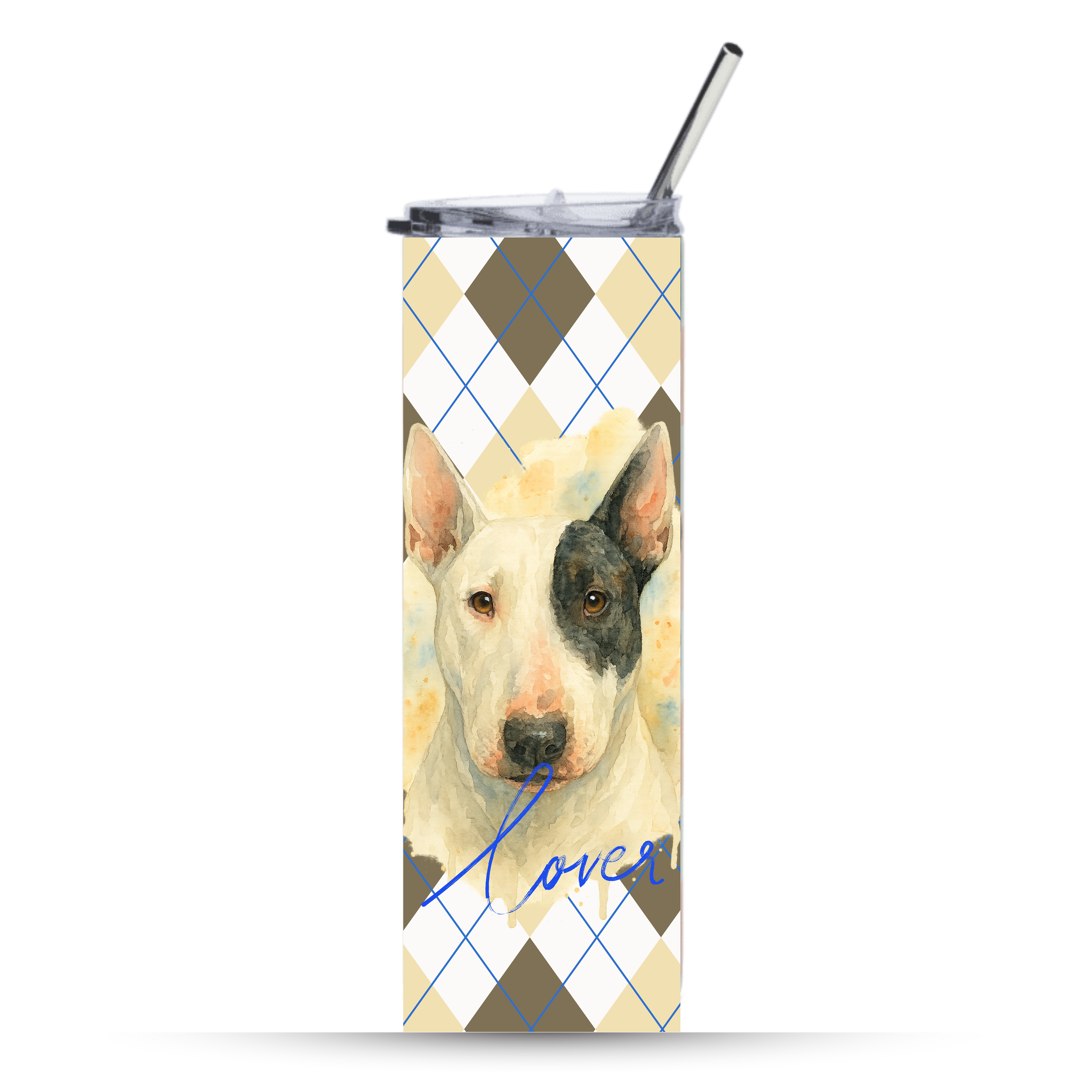 Bull Terrier 20oz Tumbler – Stainless Steel Dog Lover Gift – Bull Terrier Coffee